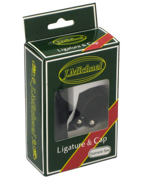 J.MICHAEL D-02 Leather Clamp and Cap for Soprano Sax-foto2