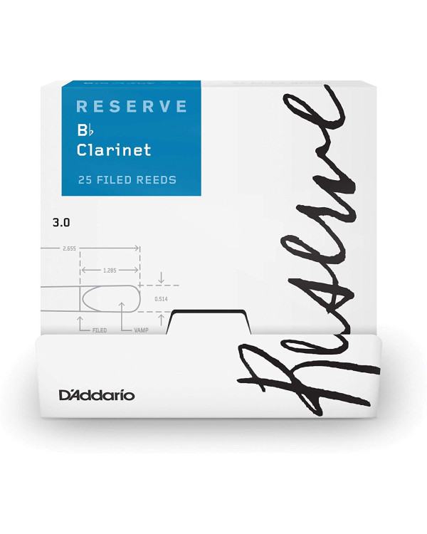 D'ADDARIO Reserve Bb Clarinet #3.0 - 25 Pack