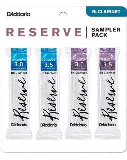 D'ADDARIO Reserve Reed Sampler Pack Filed - Bb Clarinet #3.0/3.5