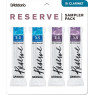 D'ADDARIO Reserve Reed Sampler Pack Filed - Bb Clarinet #3.0/3.5