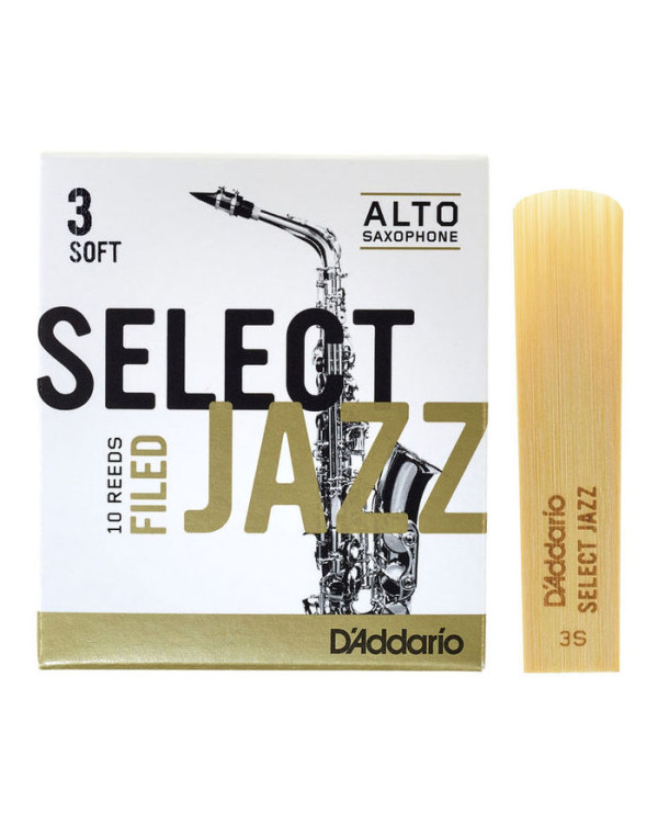 D'ADDARIO Select Jazz - Alto Sax Filed 3S (1шт.)