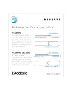 D'ADDARIO Reserve Bb Clarinet #2.0 - 10 Pack-foto2