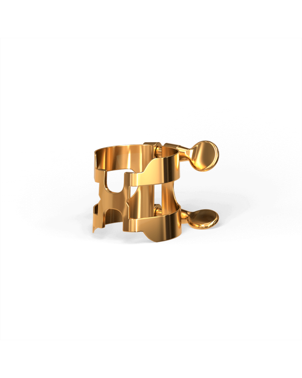 D'ADDARIO H-LIGATURE & CAP FOR ALTO SAXOPHONE Gold-Plated