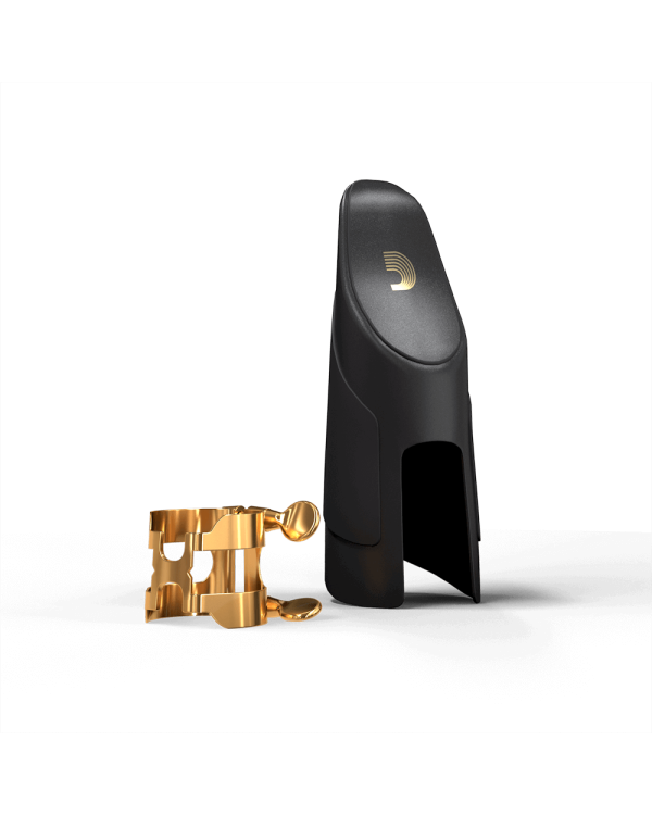D'ADDARIO H-LIGATURE & CAP FOR ALTO SAXOPHONE Gold-Plated