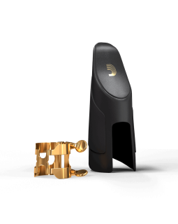 D'ADDARIO H-LIGATURE & CAP FOR TENOR SAXOPHONE Gold-Plated