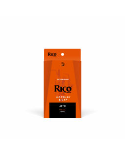 D'ADDARIO RICO LIGATURE & CAP FOR ALTO SAX Nickel-Plated-foto2