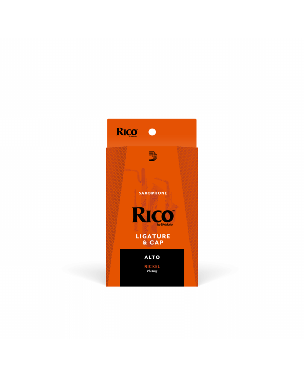 D'ADDARIO RICO LIGATURE & CAP FOR ALTO SAX Nickel-Plated