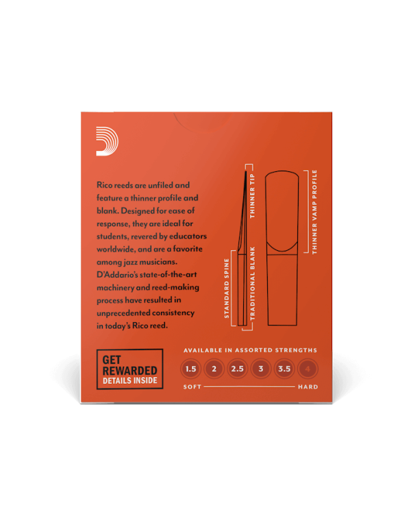 D'ADDARIO Rico - Eb Clarinet #2.0 - 10 Pack