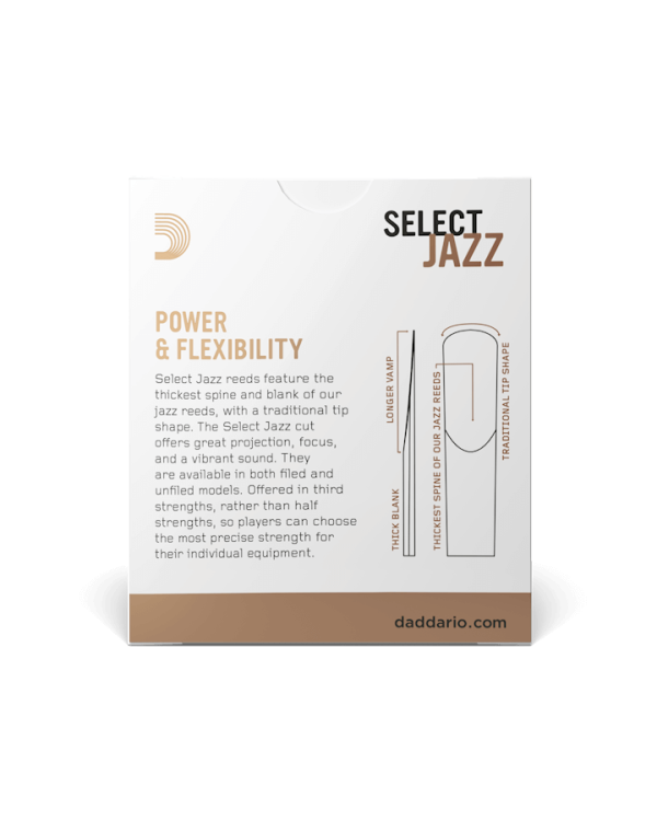 D'ADDARIO Select Jazz - Alto Sax Unfiled 3H (1шт.)