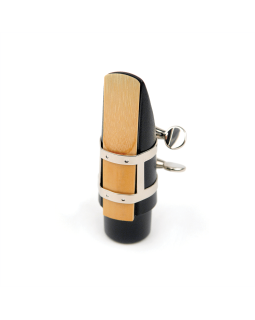 D'ADDARIO RICO LIGATURE & CAP FOR SOPRANO SAX Nickel-Plated-foto4