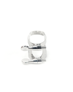 D'ADDARIO RICO LIGATURE & CAP FOR SOPRANO SAX Nickel-Plated-foto2