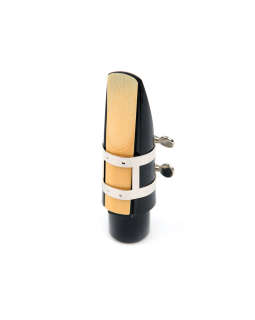 D'ADDARIO RICO LIGATURE & CAP FOR TENOR SAX, HARD RUBBER-STYLE Nickel-Plated-foto4