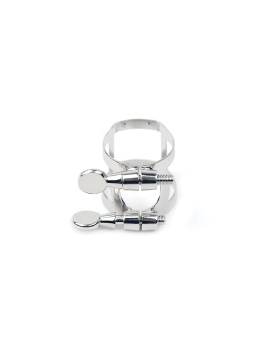 D'ADDARIO RICO LIGATURE & CAP FOR TENOR SAX, HARD RUBBER-STYLE Nickel-Plated-foto2