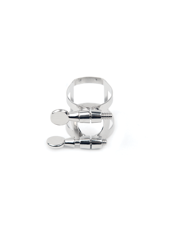 D'ADDARIO RICO LIGATURE & CAP FOR TENOR SAX, HARD RUBBER-STYLE Nickel-Plated
