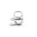 D'ADDARIO RICO LIGATURE & CAP FOR TENOR SAX, HARD RUBBER-STYLE Nickel-Plated