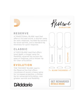 D'ADDARIO Reserve Evolution Bb Clarinet #3.5 - 10 Pack-foto2
