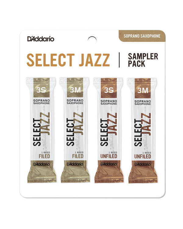 D'ADDARIO Select Jazz Reed Sampler Pack - Soprano Sax 3S/3M