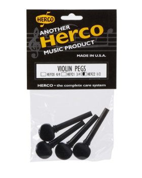 DUNLOP HE922 HERCO VIOLIN PEGS - 1/2 SIZE