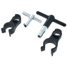 DW DWSM803-2 HI-TORQUE STEEL DRUM KEY AND STANDARD KEY WITH 2 CLIPS