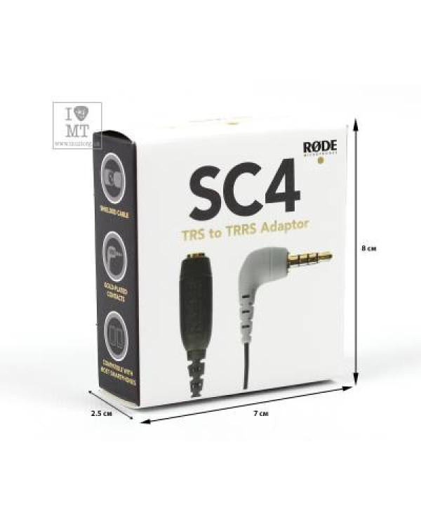 RODE SC4 Перехідник miniJack - miniJack RODE SC4 Перехідник miniJack - miniJack