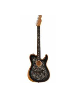 FENDER AMERICAN ACOUSTASONIC TELECASTER BLACK PAISLEY LTD Електрогітара