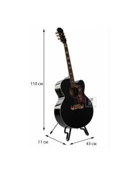 EPIPHONE J-200EC Studio BK Гітара електроакустична-foto2
