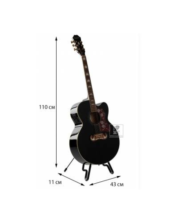 EPIPHONE J-200EC Studio BK Гітара електроакустична
