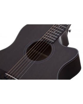 SCHECTER ORLEANS STUDIO AC SSTBLK - Акустична гітара з вирізом та підключенням-foto8