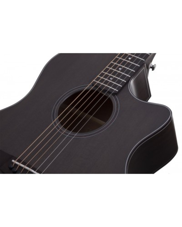 SCHECTER ORLEANS STUDIO AC SSTBLK - Акустична гітара з вирізом та підключенням
