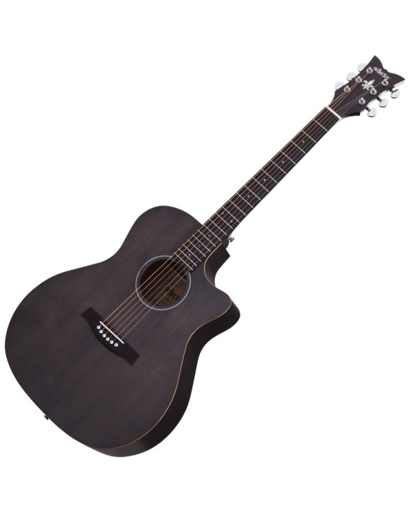 SCHECTER DELUXE ACOUSTIC SSTBLK - акустична гітара з вирізом