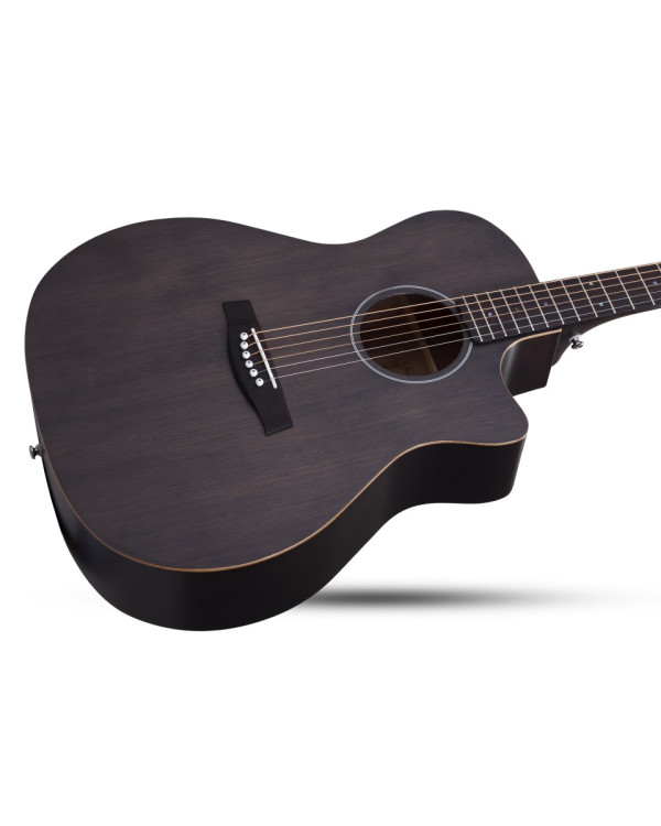 SCHECTER DELUXE ACOUSTIC SSTBLK - акустична гітара з вирізом