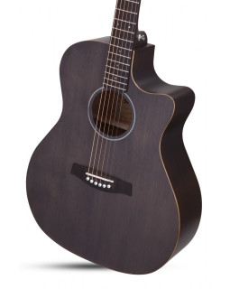 SCHECTER DELUXE ACOUSTIC SSTBLK - акустична гітара з вирізом-foto7