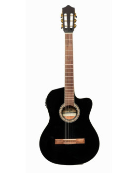 Електроакустична гітара STAGG N SCL60 TCE-BLK