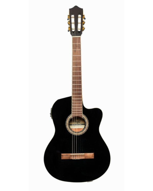 Електроакустична гітара STAGG N SCL60 TCE-BLK