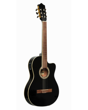 Електроакустична гітара STAGG N SCL60 TCE-BLK-foto3