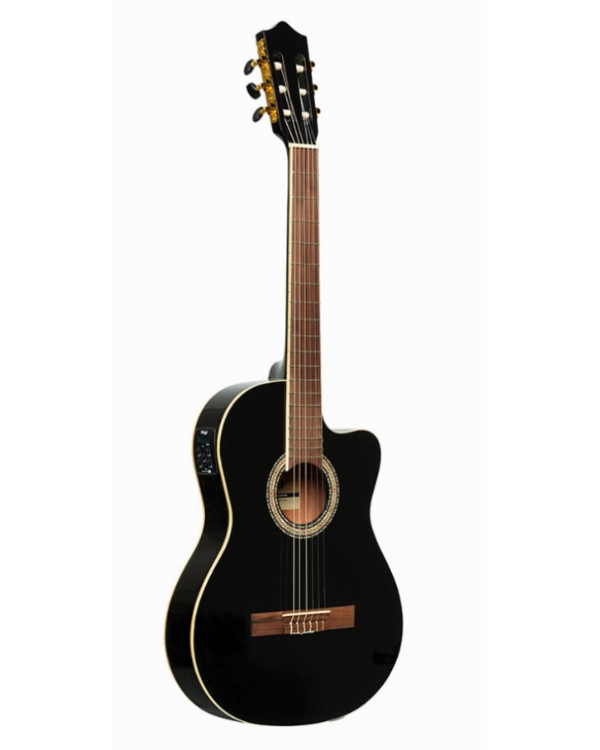 Електроакустична гітара STAGG N SCL60 TCE-BLK