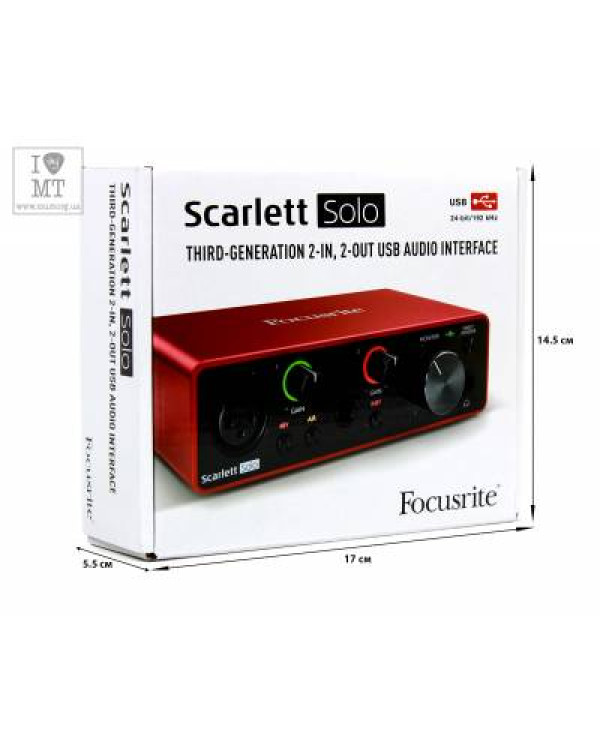 FOCUSRITE Scarlett Solo 3rd Gen Аудіоінтерфейс