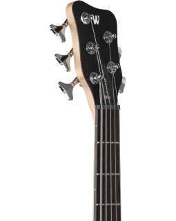 Бас-гітара WARWICK RockBass Corvette $$, 5-String (Nirvana Black Transparent Satin)-foto4