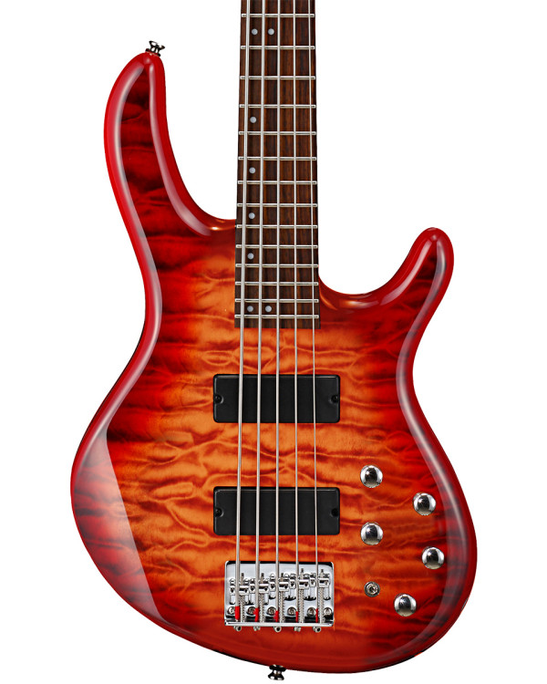 Бас-гітара CORT Action DLX V Plus (Cherry Red Sunburst)