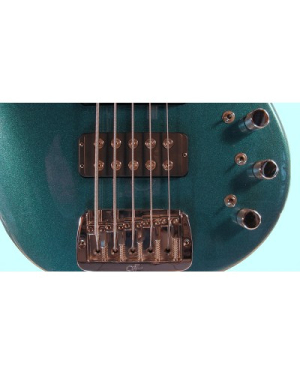G&L L2500 FIVE STRINGS (Emerald Blue, ebony, fretless) №CLF48200. Made in USA - п'ятиструнна бас-гітара, безладна G&L L2500 FIVE STRINGS (Emerald Blue, ebony, fretless) №CLF48200. Made in USA - п'ятиструнна бас-гітара, безладна