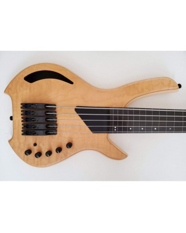 LIGHTWAVE VL- 5FL Transparent Natural — п'ятиструнна безладна бас-гітара (оптичний звукознімач)