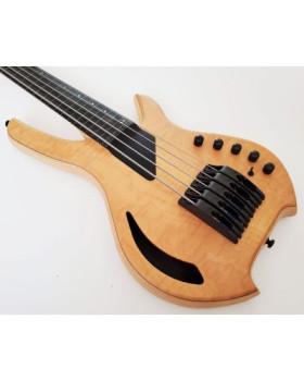 LIGHTWAVE VL- 5FL Transparent Natural — п'ятиструнна безладна бас-гітара (оптичний звукознімач)-foto6