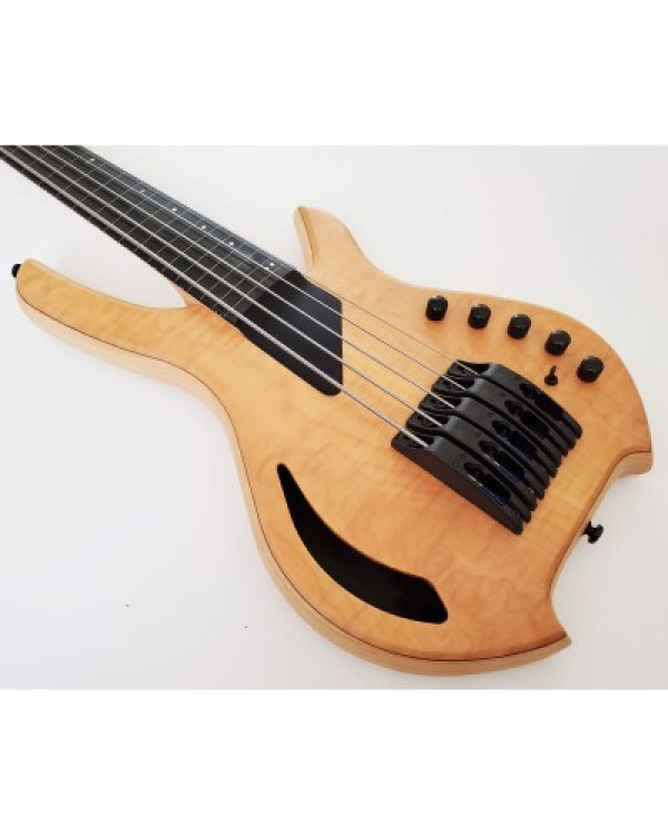 LIGHTWAVE VL- 5FL Transparent Natural — п'ятиструнна безладна бас-гітара (оптичний звукознімач)
