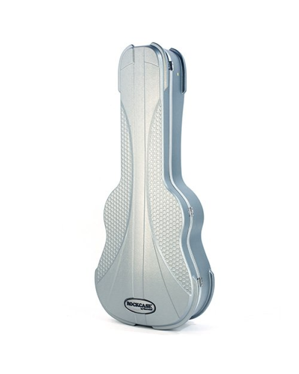 Кейс для акустичної гітари ROCKCASE RC ABS 10509 Premium Line - Acoustic Guitar ABS Case, curved - Silver