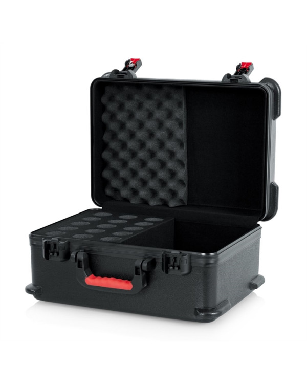GATOR GTSA-MIC15 - Case w/ Drops for 15 Mics