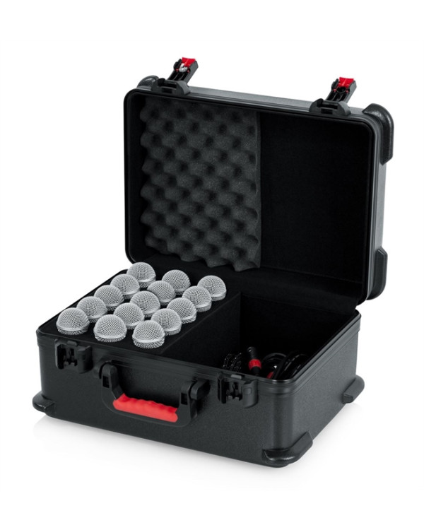 GATOR GTSA-MIC15 - Case w/ Drops for 15 Mics