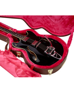 Кейс для напівакустичної електрогітари GATOR GW-335-BROWN Semi-Hollow Guitar Deluxe Wood Case-foto4