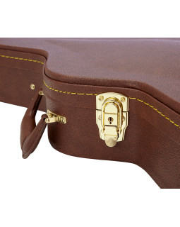 Кейс для напівакустичної електрогітари GATOR GW-335-BROWN Semi-Hollow Guitar Deluxe Wood Case-foto8