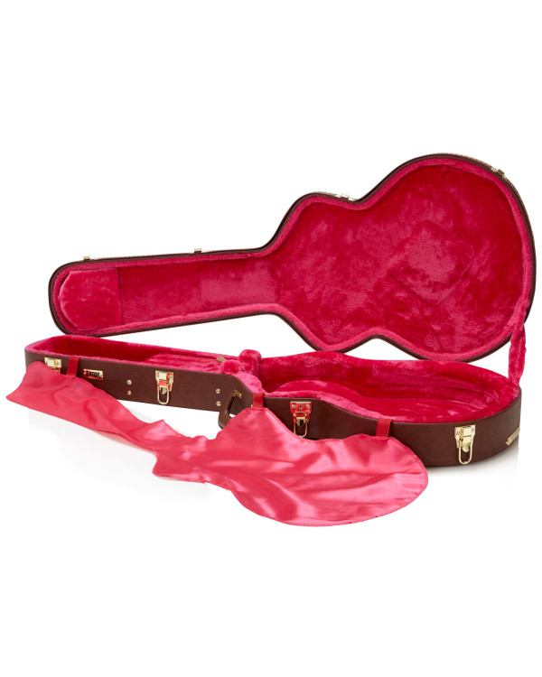 Кейс для напівакустичної електрогітари GATOR GW-335-BROWN Semi-Hollow Guitar Deluxe Wood Case