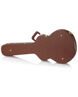Кейс для напівакустичної електрогітари GATOR GW-335-BROWN Semi-Hollow Guitar Deluxe Wood Case-foto5